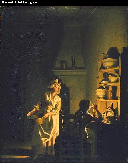 pehr hillestrom Testing Eggs. Interior of a Kitchen